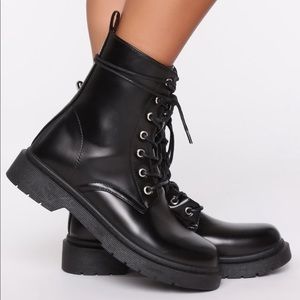 Fashion Nova Combat Boots